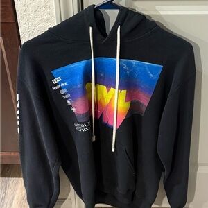 Vibrant Black Hoodie with Graphic Design